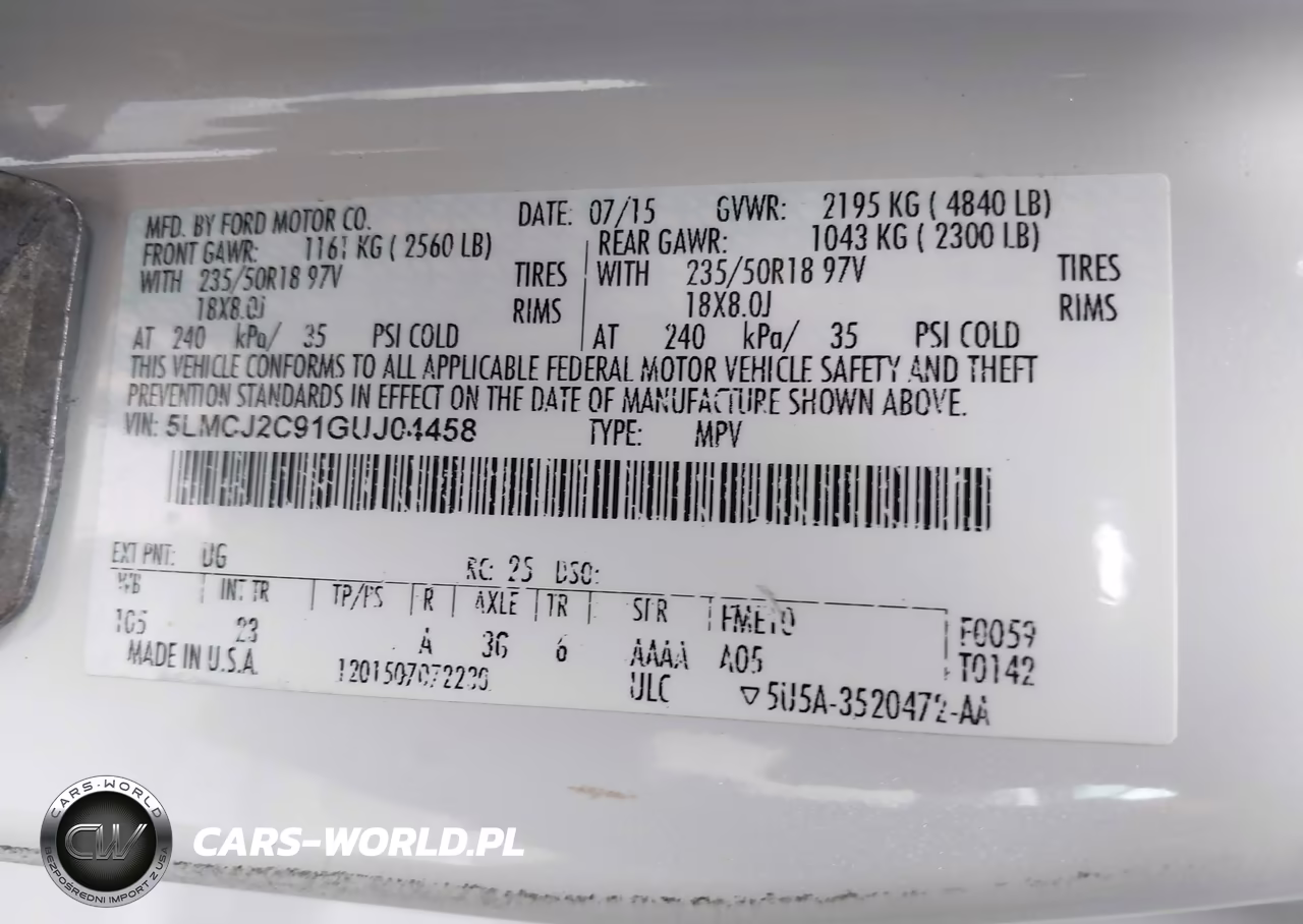 2016 Lincoln Mkc Select VIN:5LMCJ2C91GUJ04458 - 9