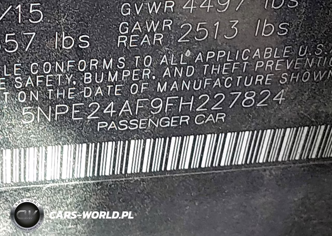 2015 Hyundai Sonata Se VIN:5NPE24AF9FH227824 - 9