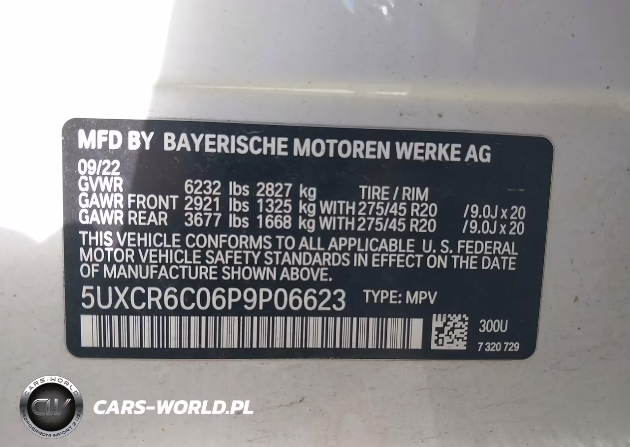 2023 BMW X5 xDrive40I VIN:5UXCR6C06P9P06623 - 9