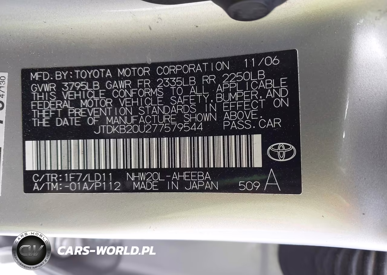 2007 Toyota Prius VIN:JTDKB20U277579544 - 9