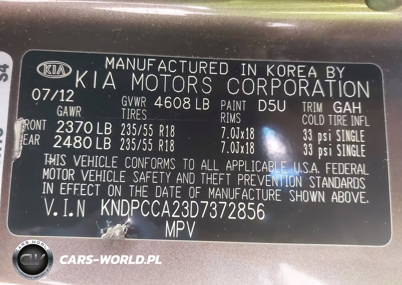2013 Kia Sportage Ex VIN:KNDPCCA23D7372856 - 9