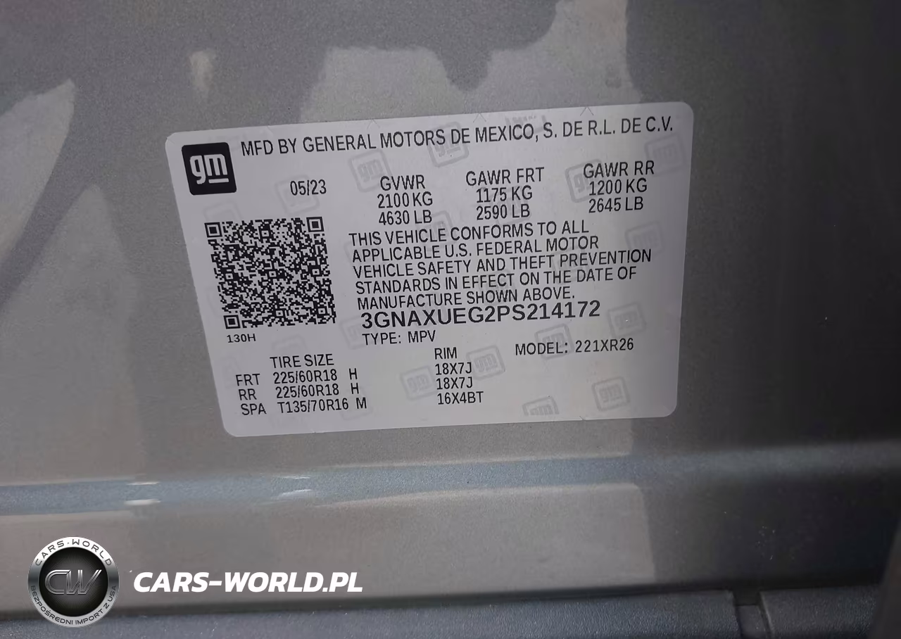 2023 Chevrolet Equinox Awd Lt VIN:3GNAXUEG2PS214172 - 9