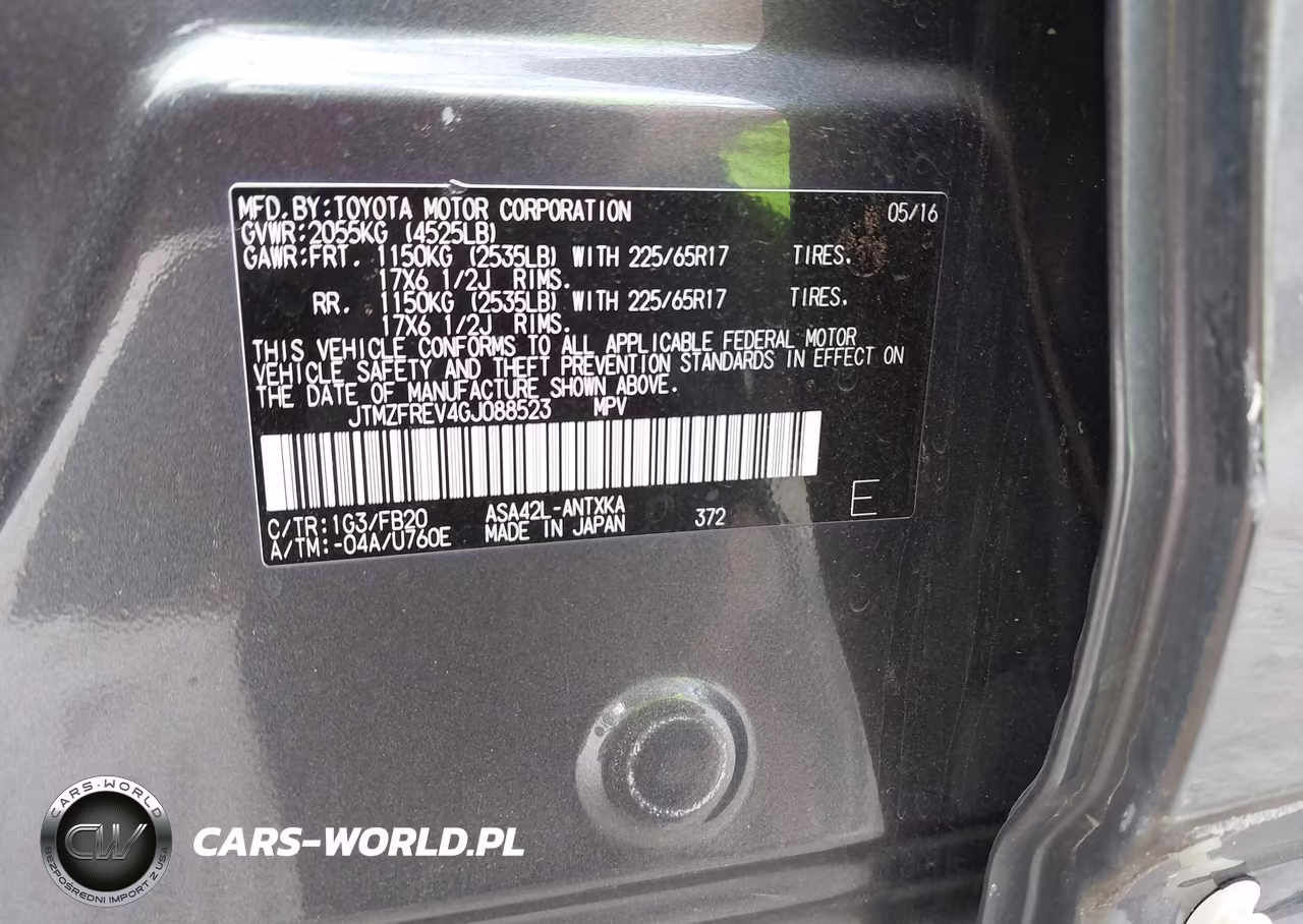2016 Toyota Rav4 Le VIN:JTMZFREV4GJ088523 - 9