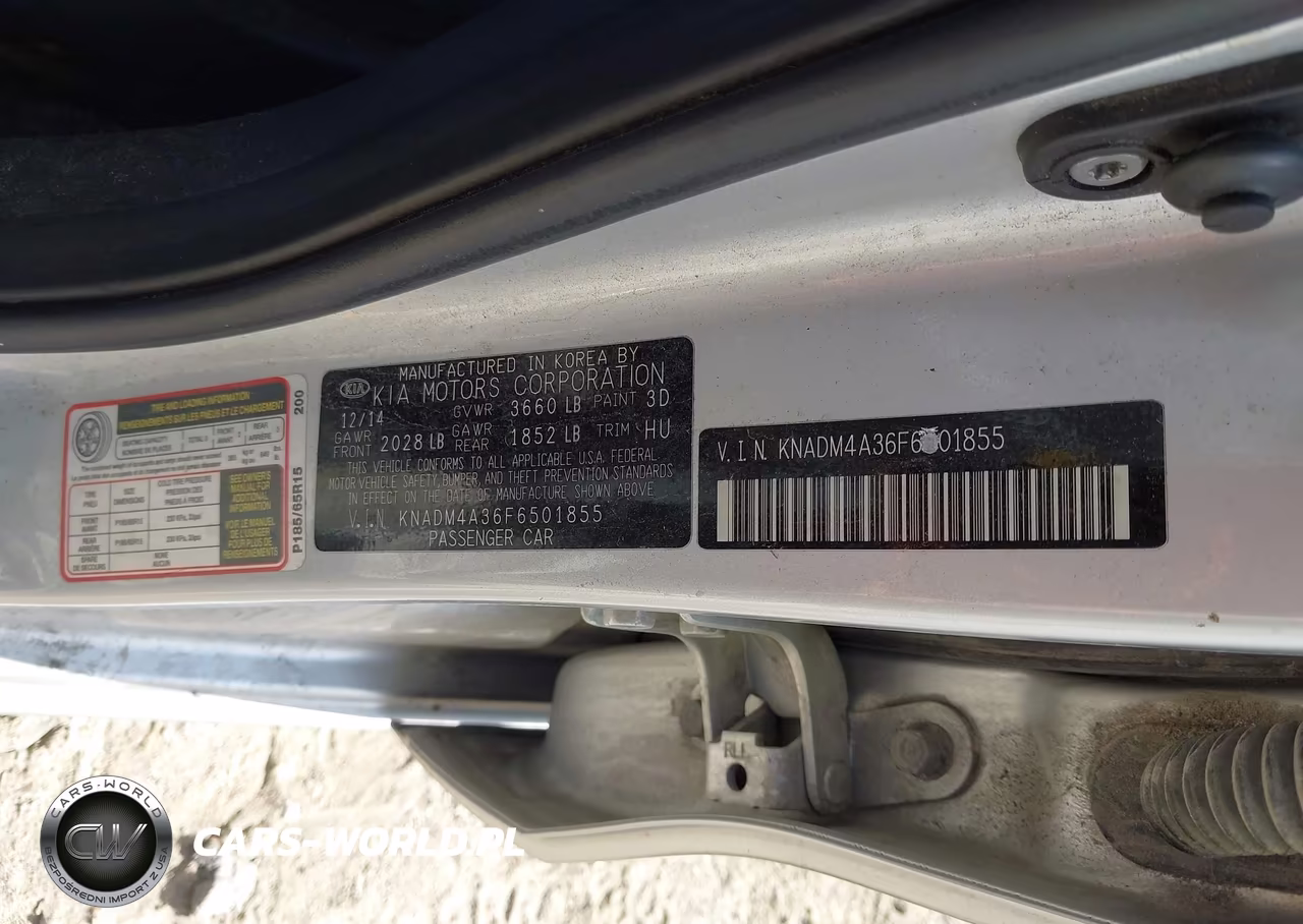 2015 Kia Rio Lx VIN:KNADM4A36F6501855 - 9