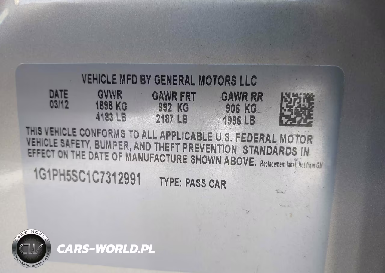 2012 Chevrolet Cruze Ltz VIN:1G1PH5SC1C7312991 - 9