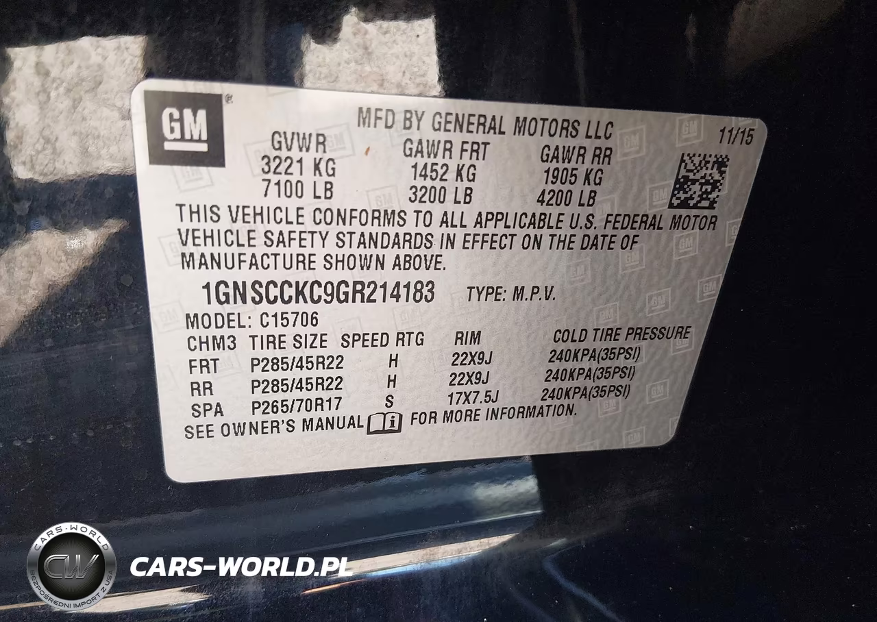 2016 Chevrolet Tahoe Ltz VIN:1GNSCCKC9GR214183 - 9