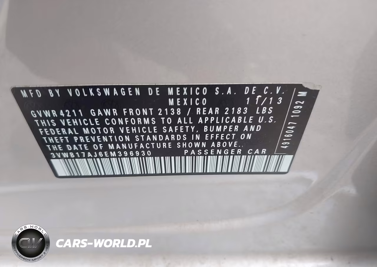 2014 Volkswagen Jetta 1.8T Se VIN:3VWB17AJ6EM396930 - 9
