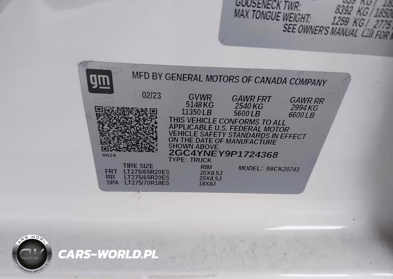2023 Chevrolet Silverado 2500Hd 4Wd Standard Bed Lt VIN:2GC4YNEY9P1724368 - 9