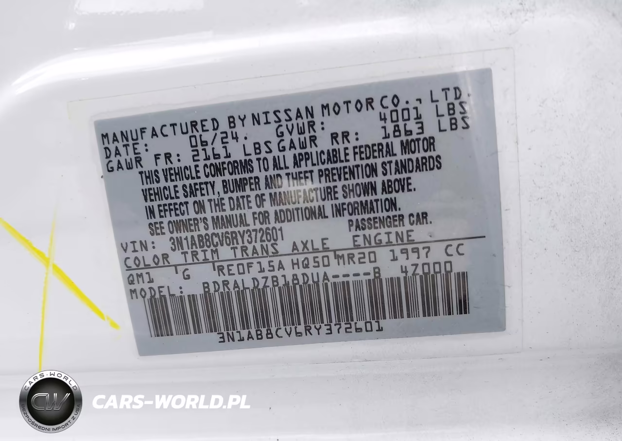 2024 Nissan Sentra Sv Xtronic Cvt VIN:3N1AB8CV6RY372601 - 9