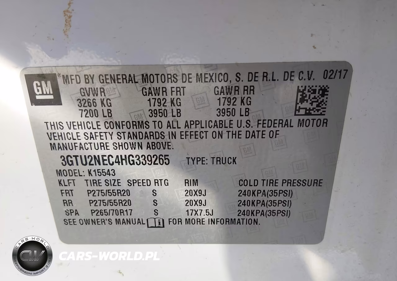2017 GMC Sierra 1500 Slt VIN:3GTU2NEC4HG339265 - 9