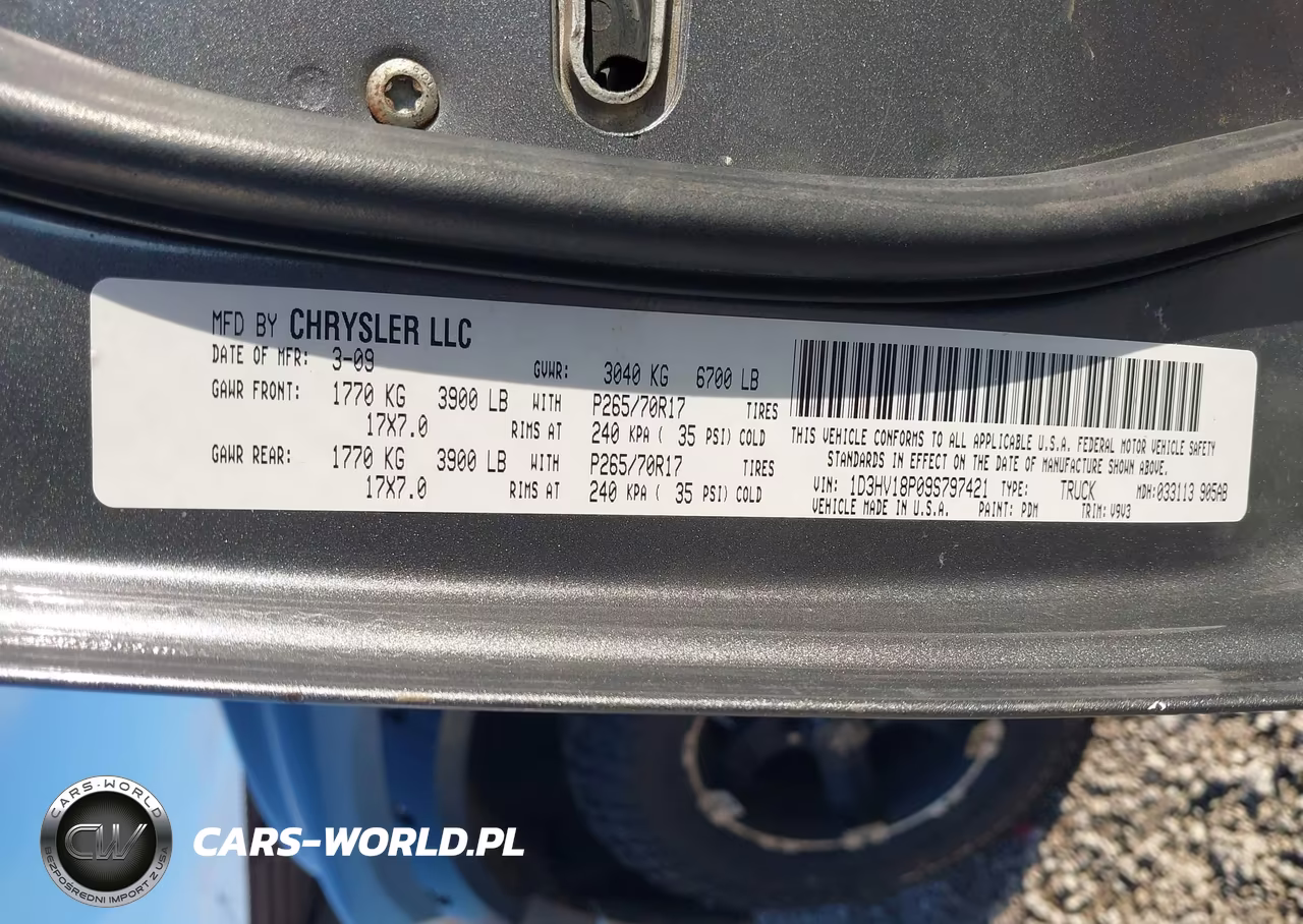 2009 Dodge Ram 1500 Slt VIN:1D3HV18P09S797421 - 9