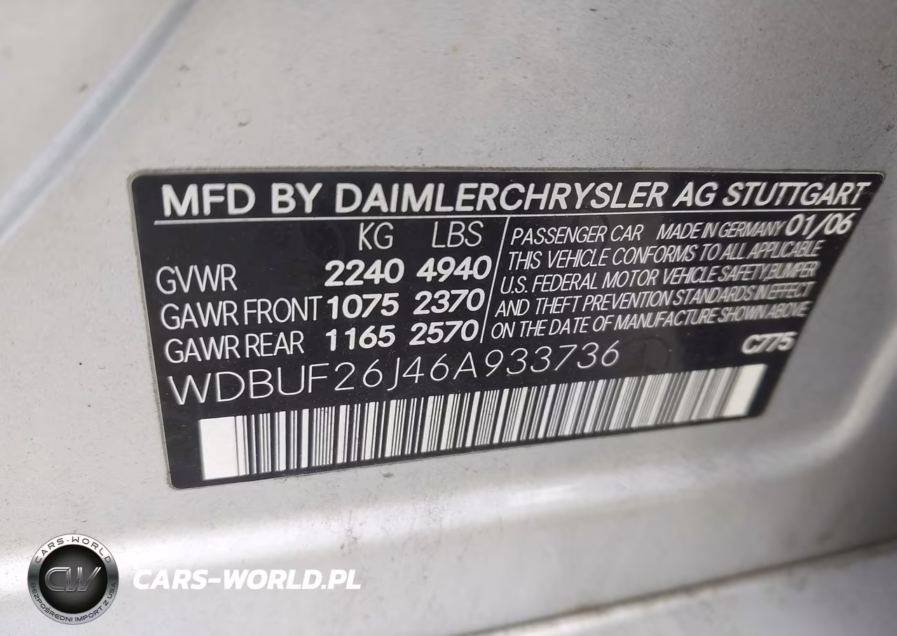2006 Mercedes-Benz E 320 Cdi VIN:WDBUF26J46A933736 - 9