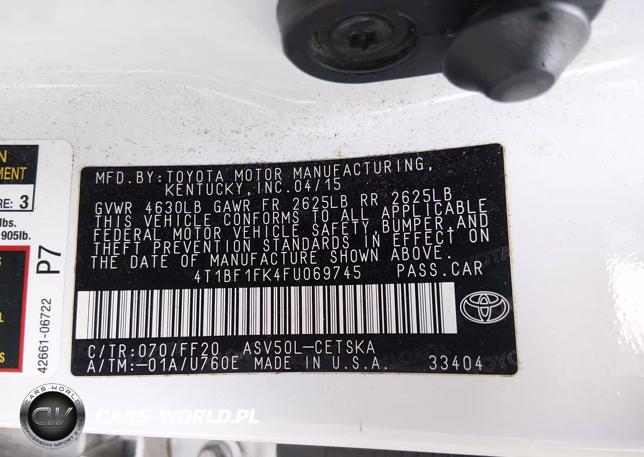 2015 Toyota Camry Se VIN:4T1BF1FK4FU069745 - 9