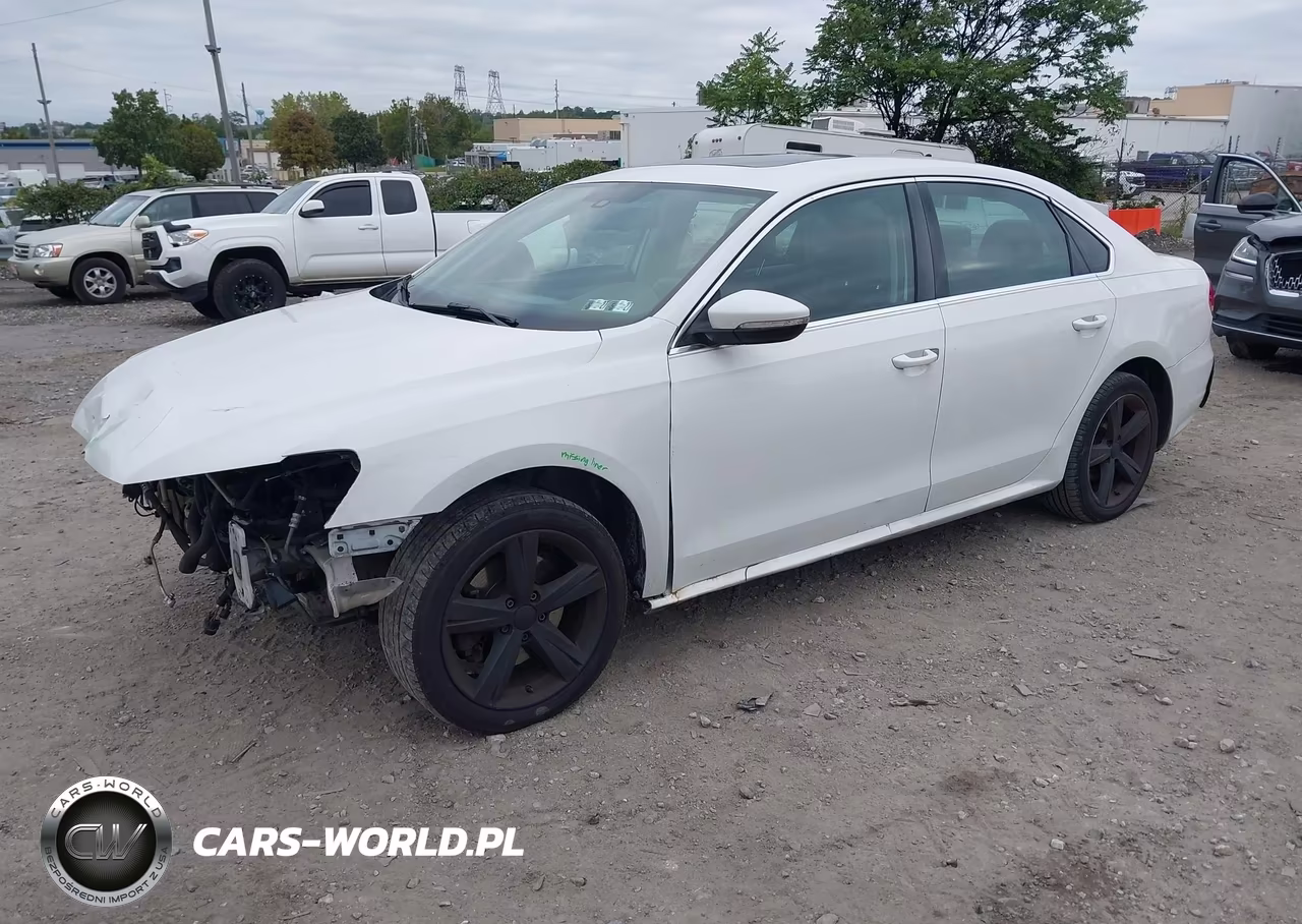 2013 Volkswagen Passat Se W-Sunroof VIN:1VWBP7A34DC073783 - 2