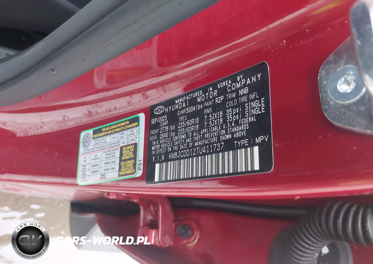 2026 Hyundai Tucson Hybrid Sel Convenience VIN:KM8JCDD12TU411737 - 9