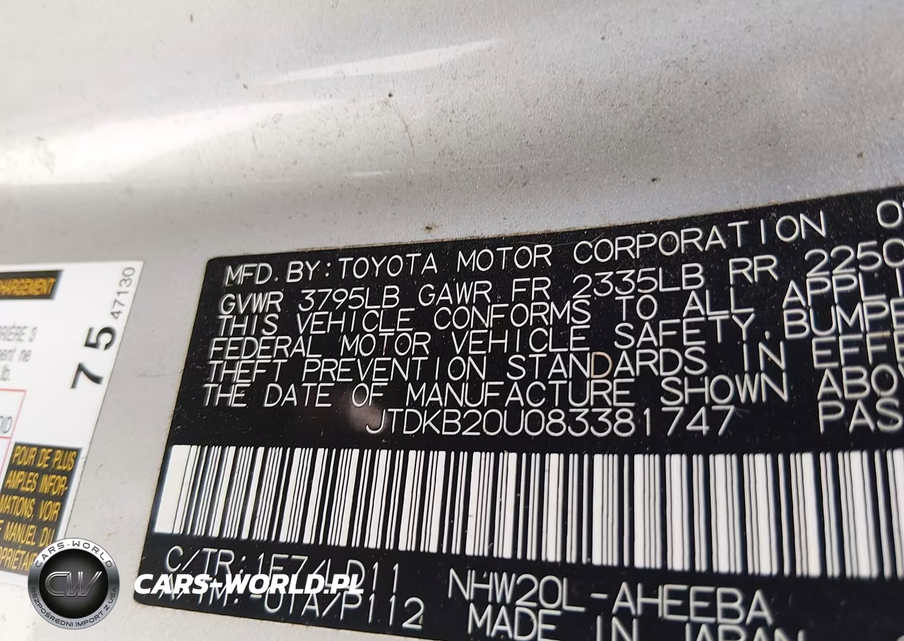 2008 Toyota Prius VIN:JTDKB20U083381747 - 9