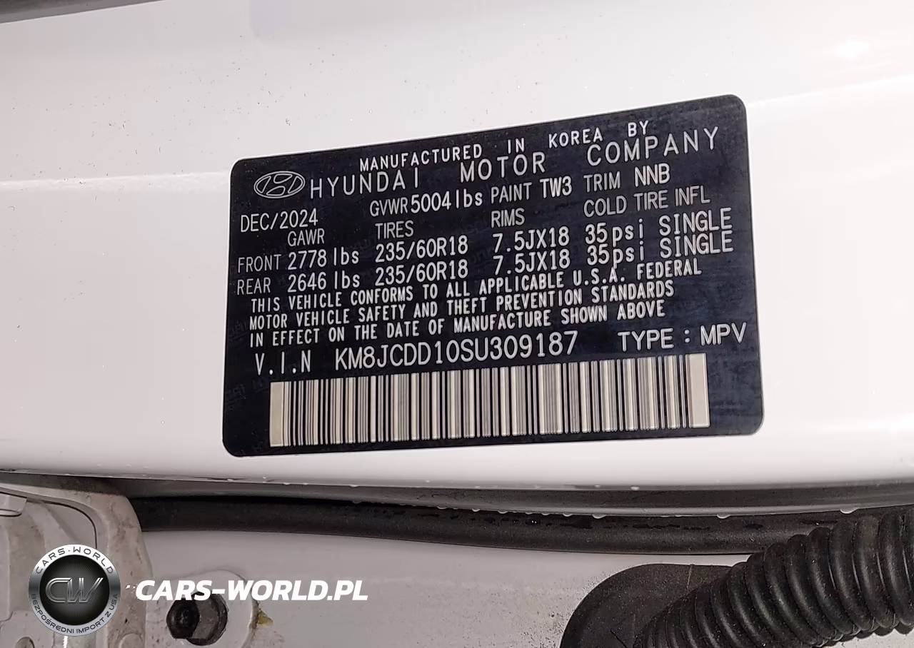 2025 Hyundai Tucson Hybrid Sel Convenience VIN:KM8JCDD10SU309187 - 9