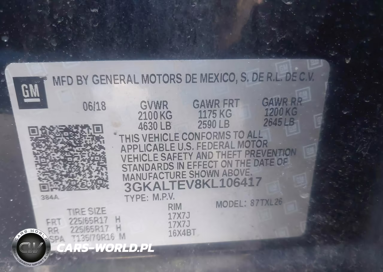 2019 GMC Terrain Sle VIN:3GKALTEV8KL106417 - 9