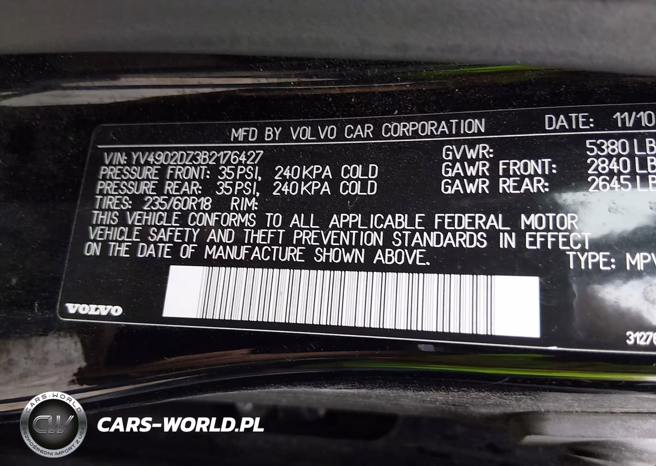 2011 Volvo Xc60 T6-T6 R-Design VIN:YV4902DZ3B2176427 - 9