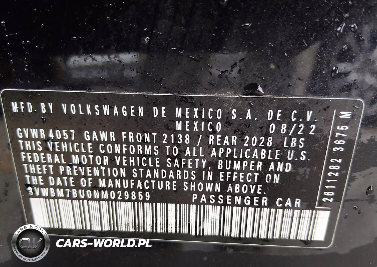 2022 Volkswagen Jetta 1.5T Sport VIN:3VWBM7BU0NM029859 - 9