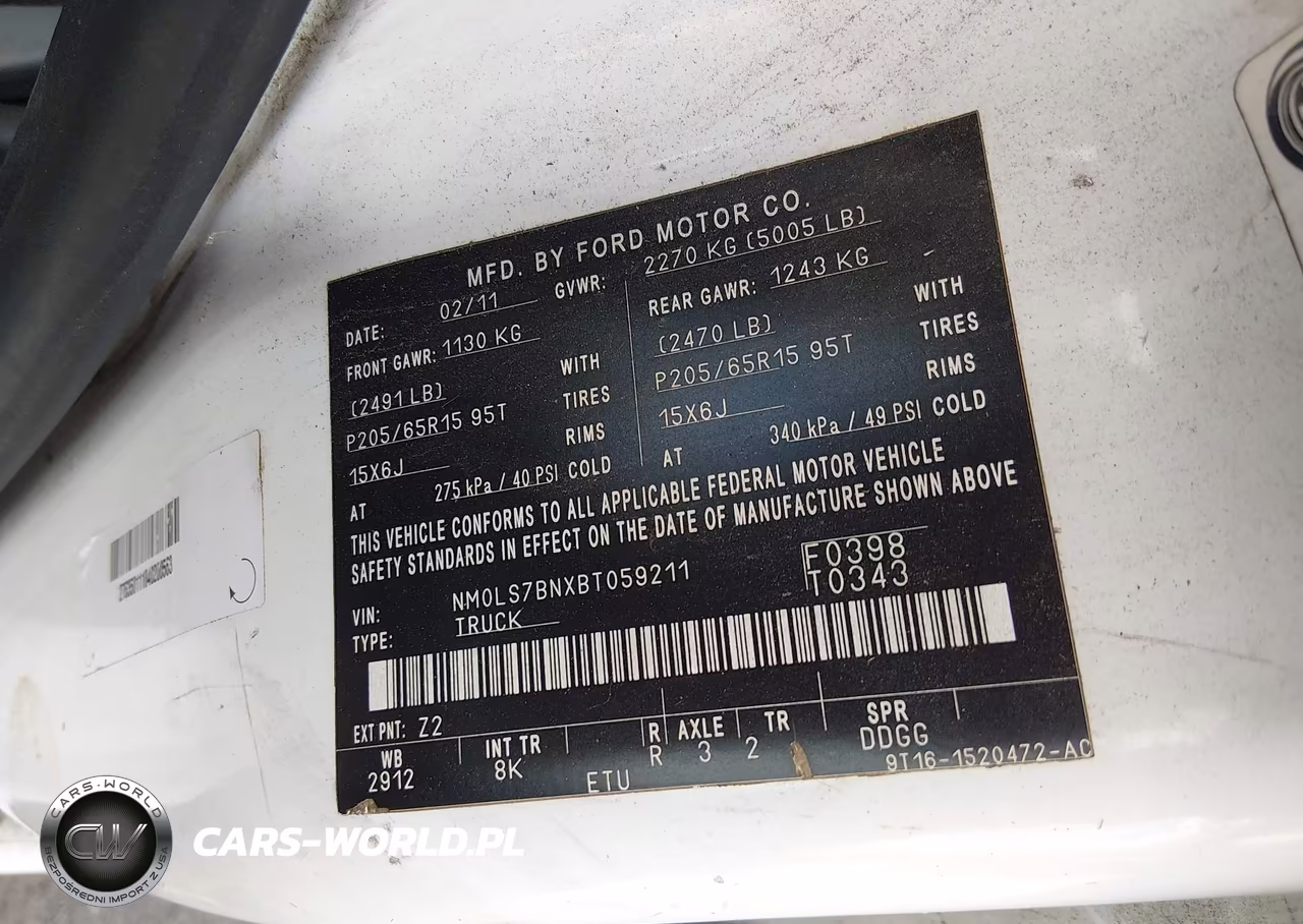 2011 Ford Transit Connect Xlt VIN:NM0LS7BNXBT059211 - 9