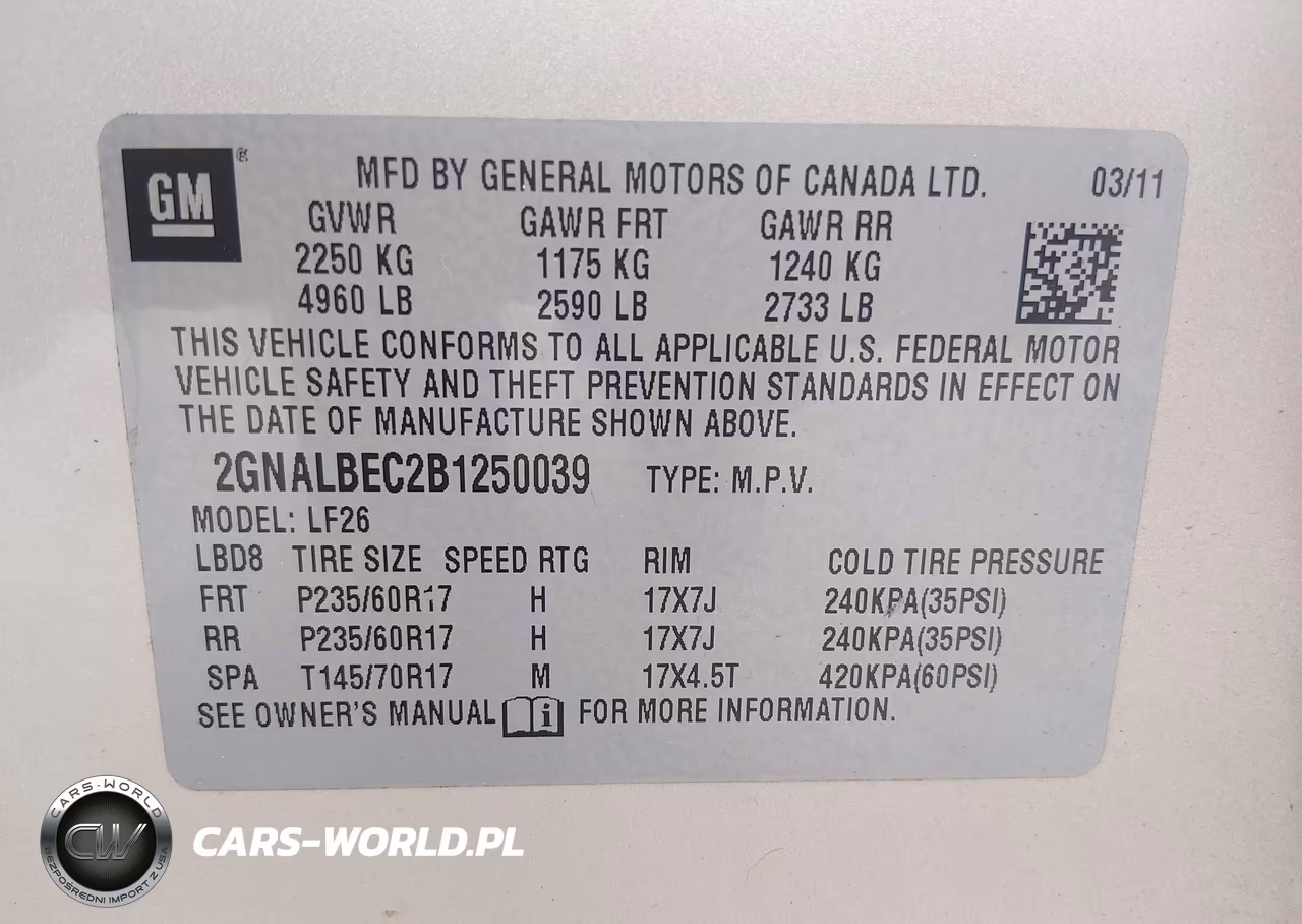 2011 Chevrolet Equinox Ls VIN:2GNALBEC2B1250039 - 9