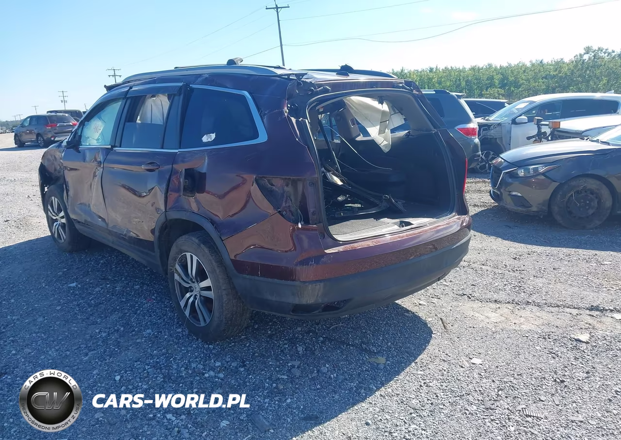 2016 Honda Pilot Ex-L VIN:5FNYF6H87GB069570 - 3