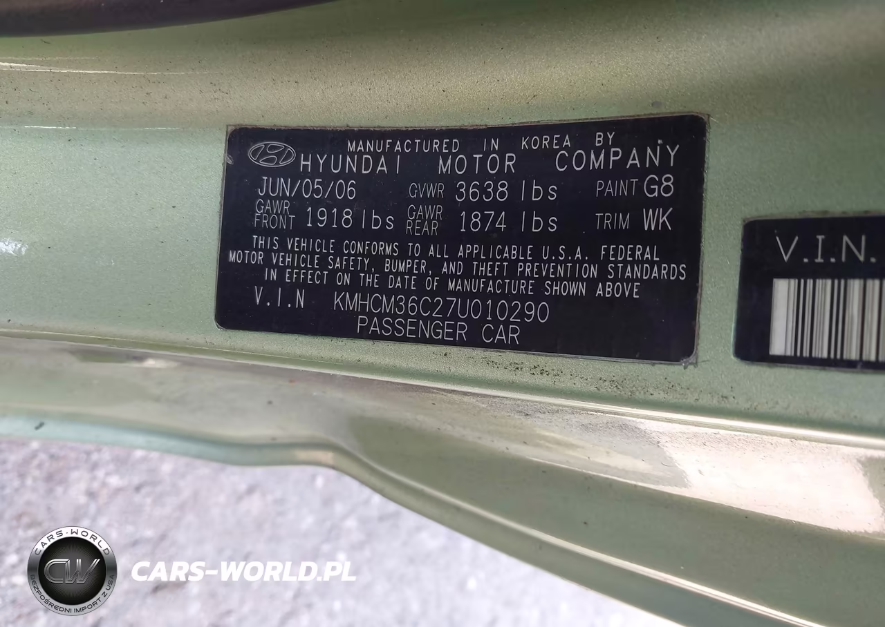 2007 Hyundai Accent Gs VIN:KMHCM36C27U010290 - 9