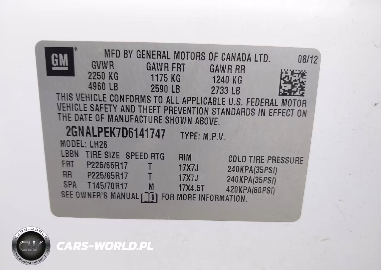 2013 Chevrolet Equinox 2Lt VIN:2GNALPEK7D6141747 - 9