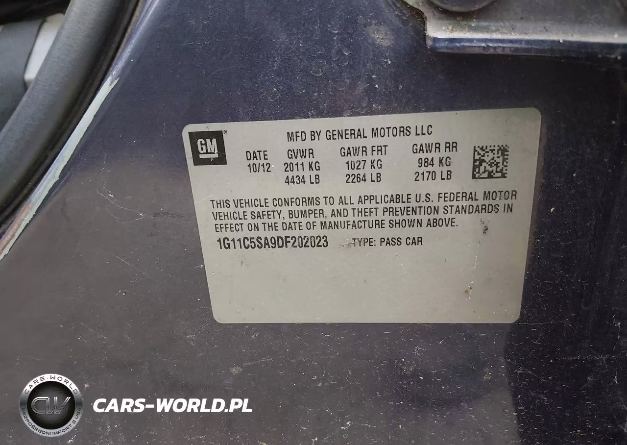 2013 Chevrolet Malibu Lt VIN:1G11C5SA9DF202023 - 9