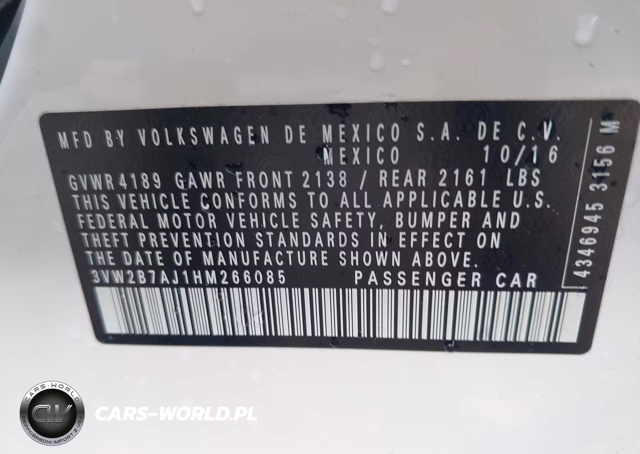 2017 Volkswagen Jetta 1.4T S VIN:3VW2B7AJ1HM266085 - 9