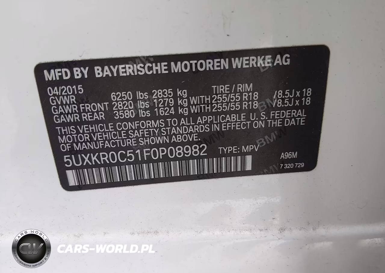 2015 BMW X5 xDrive35I VIN:5UXKR0C51F0P08982 - 9