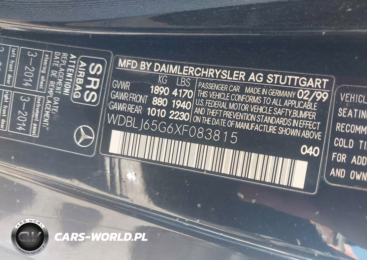1999 Mercedes-Benz Clk 320 VIN:WDBLJ65G6XF083815 - 9
