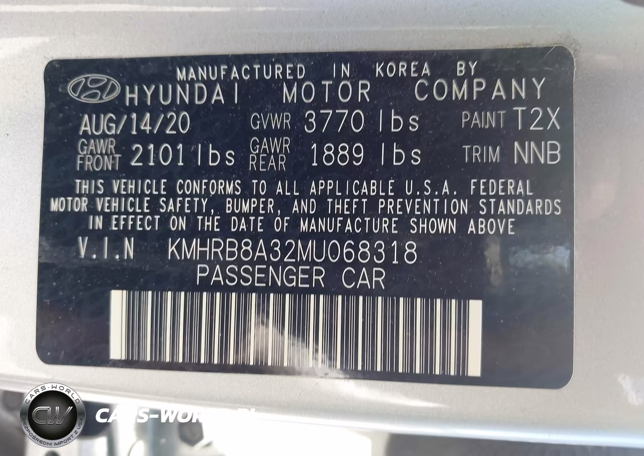 2021 Hyundai Venue Se VIN:KMHRB8A32MU068318 - 9