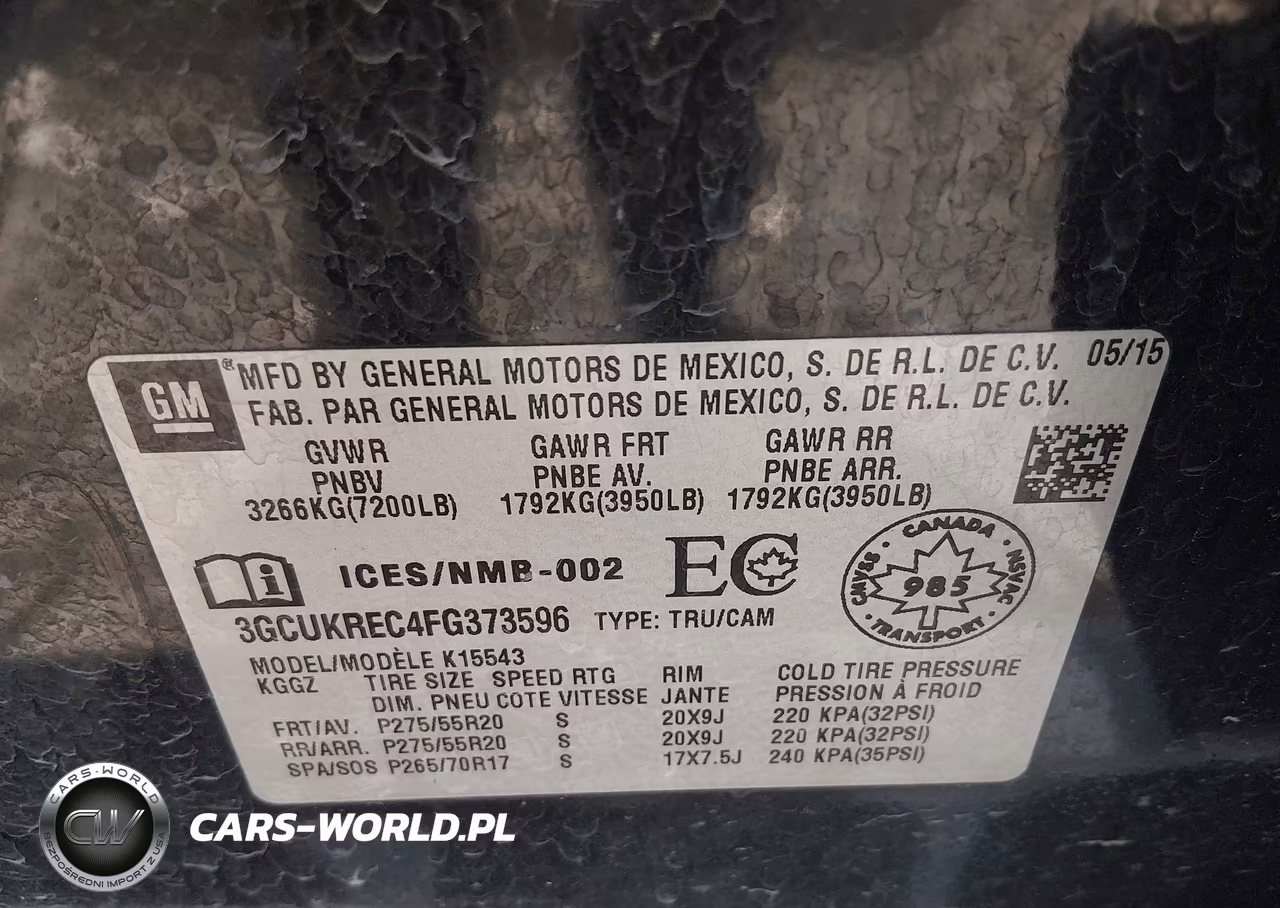 2015 Chevrolet Silverado 1500 1Lt-2Lt VIN:3GCUKREC4FG373596 - 9