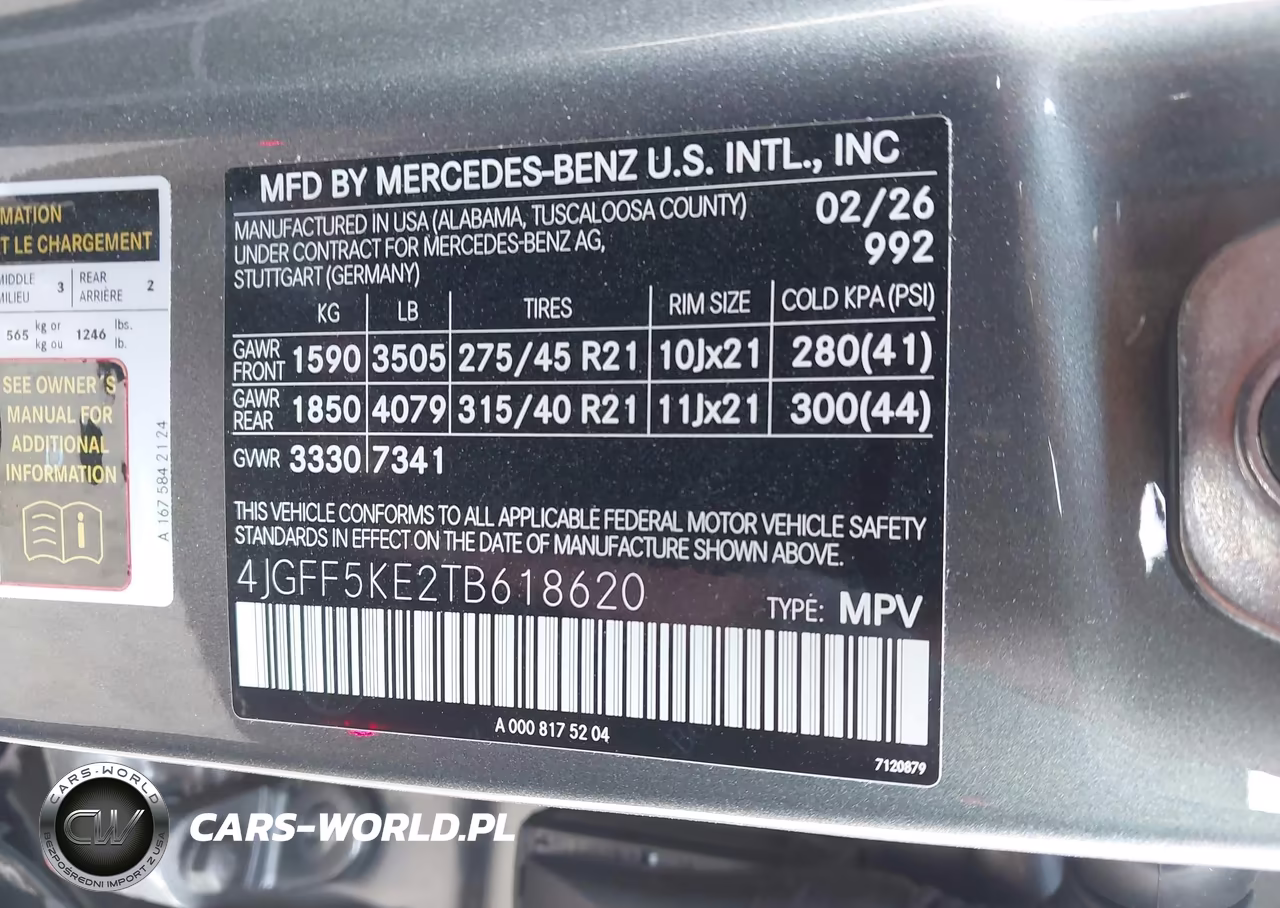2026 Mercedes-Benz Gls 450 4Matic VIN:4JGFF5KE2TB618620 - 9