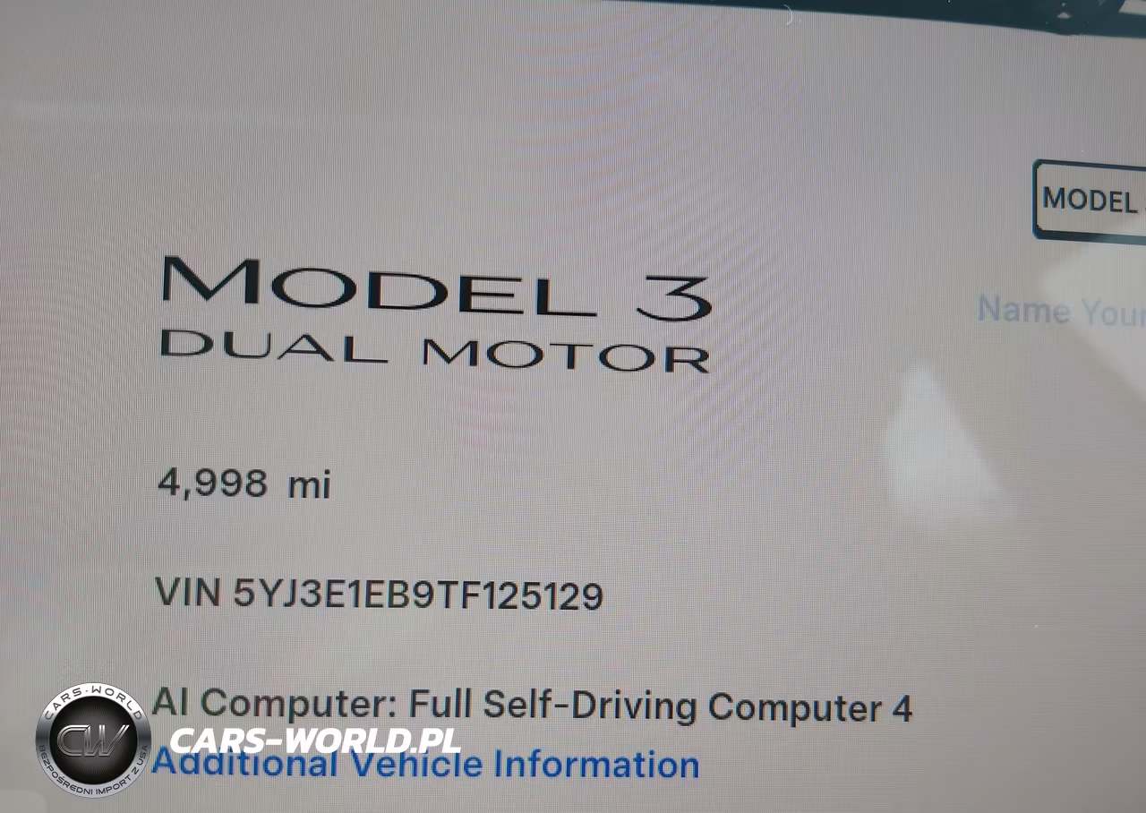 2026 Tesla Modelo 3 Premium All-Wheel Drive VIN:5YJ3E1EB9TF125129 - 7
