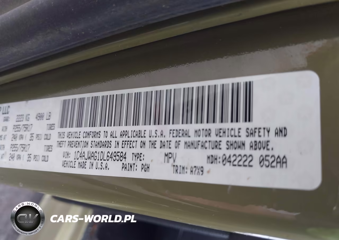 2013 Jeep Wrangler Sport VIN:1C4AJWAG1DL649584 - 9