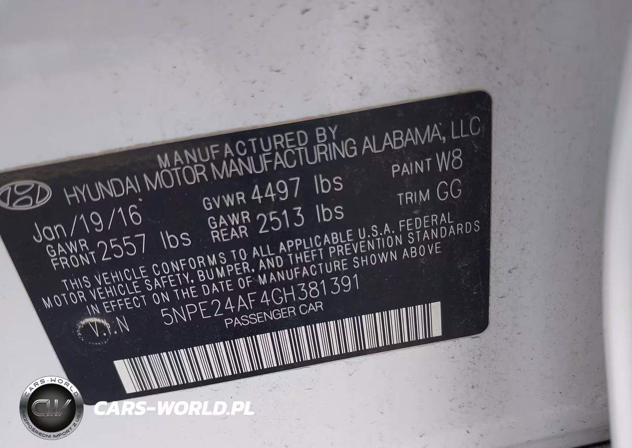 2016 Hyundai Sonata 2.4L Se VIN:5NPE24AF4GH381391 - 9