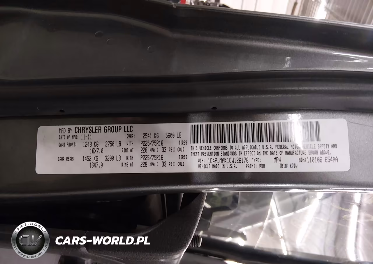 2012 Jeep Liberty Sport VIN:1C4PJMAK1CW126176 - 9