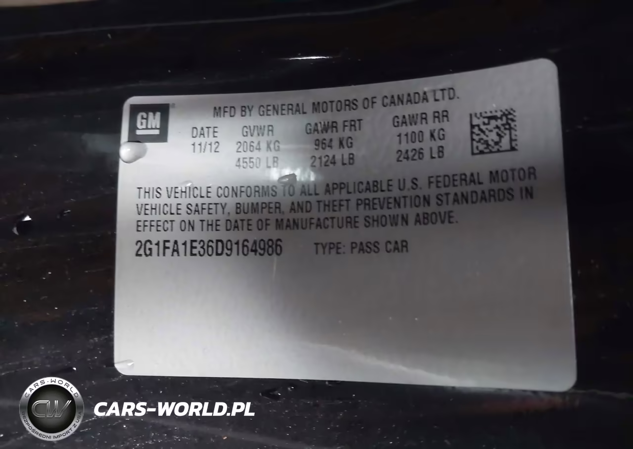 2013 Chevrolet Camaro 2Ls VIN:2G1FA1E36D9164986 - 9