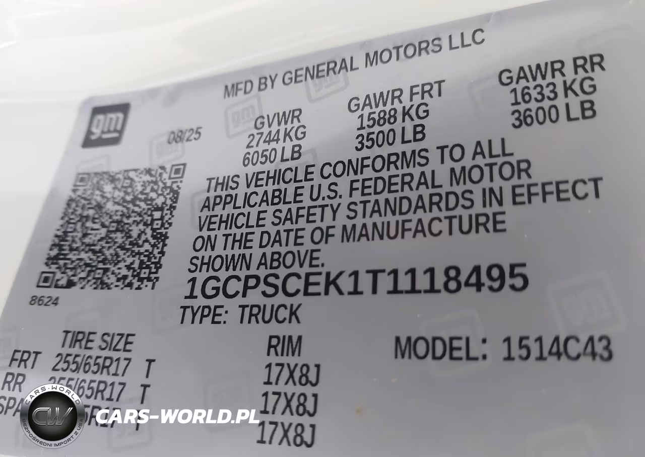 2026 Chevrolet Colorado Lt, Rwd VIN:1GCPSCEK1T1118495 - 9