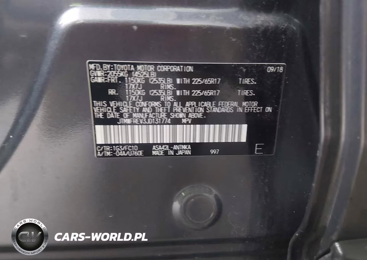 2018 Toyota Rav4 Xle VIN:JTMWFREV3JD131774 - 9