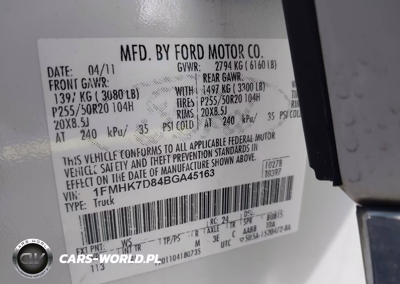 2011 Ford Explorer Xlt VIN:1FMHK7D84BGA45163 - 9