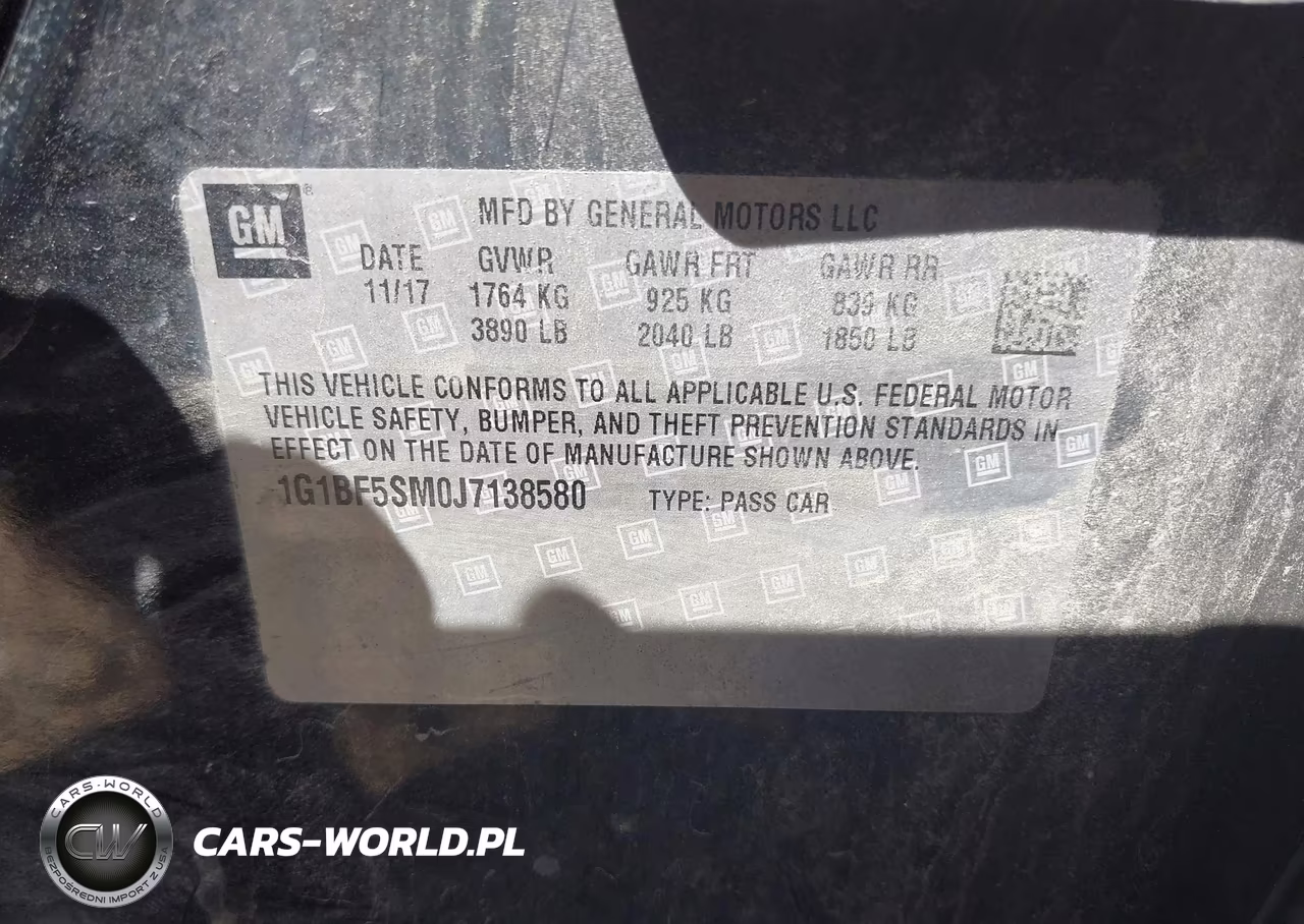 2018 Chevrolet Cruze Premier Auto VIN:1G1BF5SM0J7138580 - 9