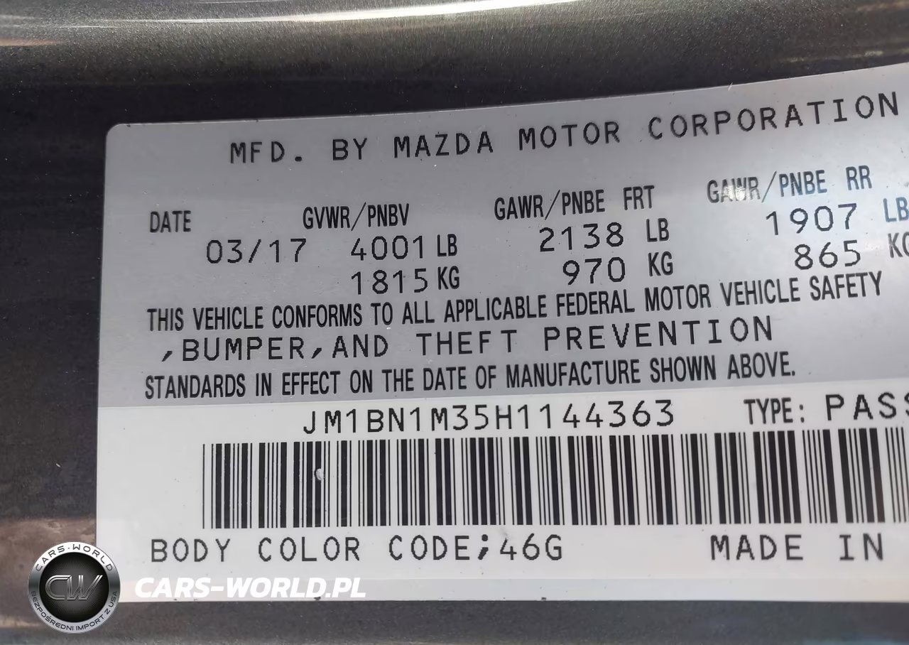 2017 Mazda Mazda3 Grand Touring VIN:JM1BN1M35H1144363 - 9