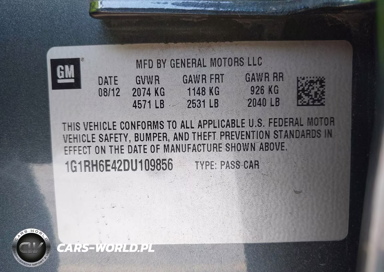 2013 Chevrolet Volt VIN:1G1RH6E42DU109856 - 9