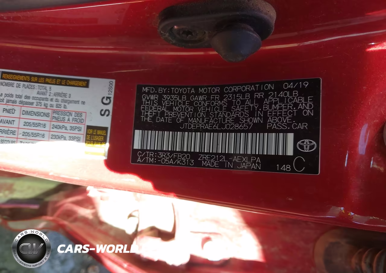 2020 Toyota Corolla Le VIN:JTDEPRAE6LJ028657 - 9