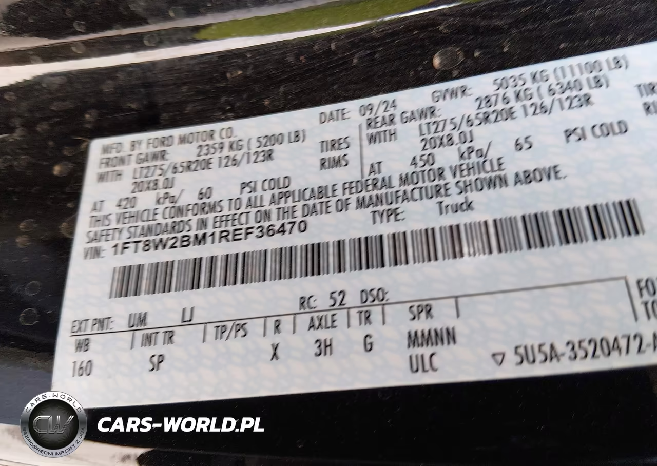 2024 Ford F-250 King Ranch VIN:1FT8W2BM1REF36470 - 8