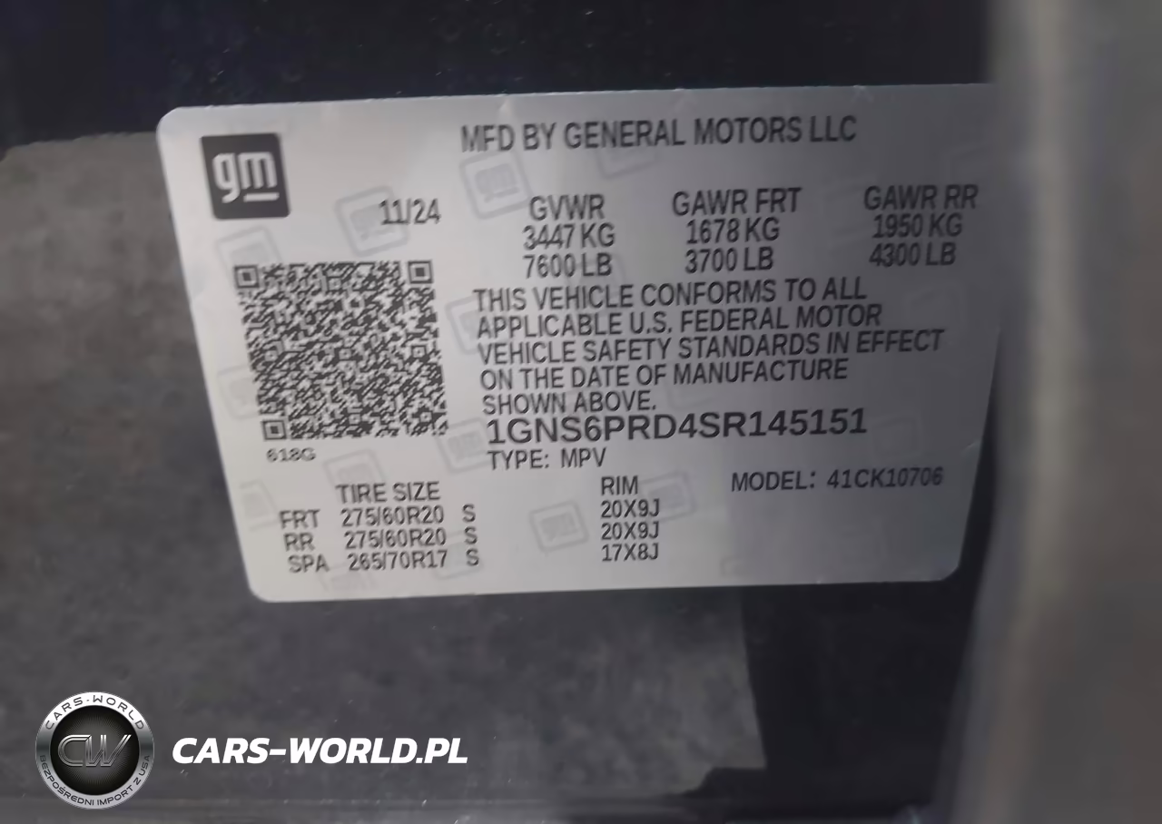 2025 Chevrolet Tahoe 4Wd Z71 VIN:1GNS6PRD4SR145151 - 9